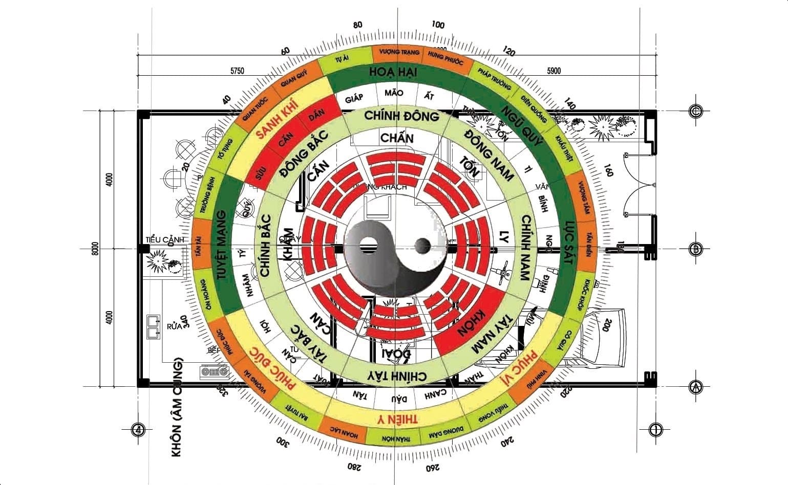 cách bố trí cửa chính hợp phong thủy